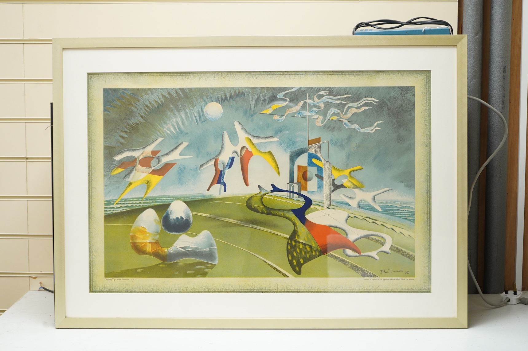 After John Tunnard (1900-1971), 'Holiday', lithographic School Print, SP18 printed in England by The Baynard Press for School Prints Ltd., London, 49 x 74cm